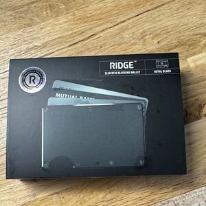 The Ridge Slim RFID Blocking Wallet - Royal Black